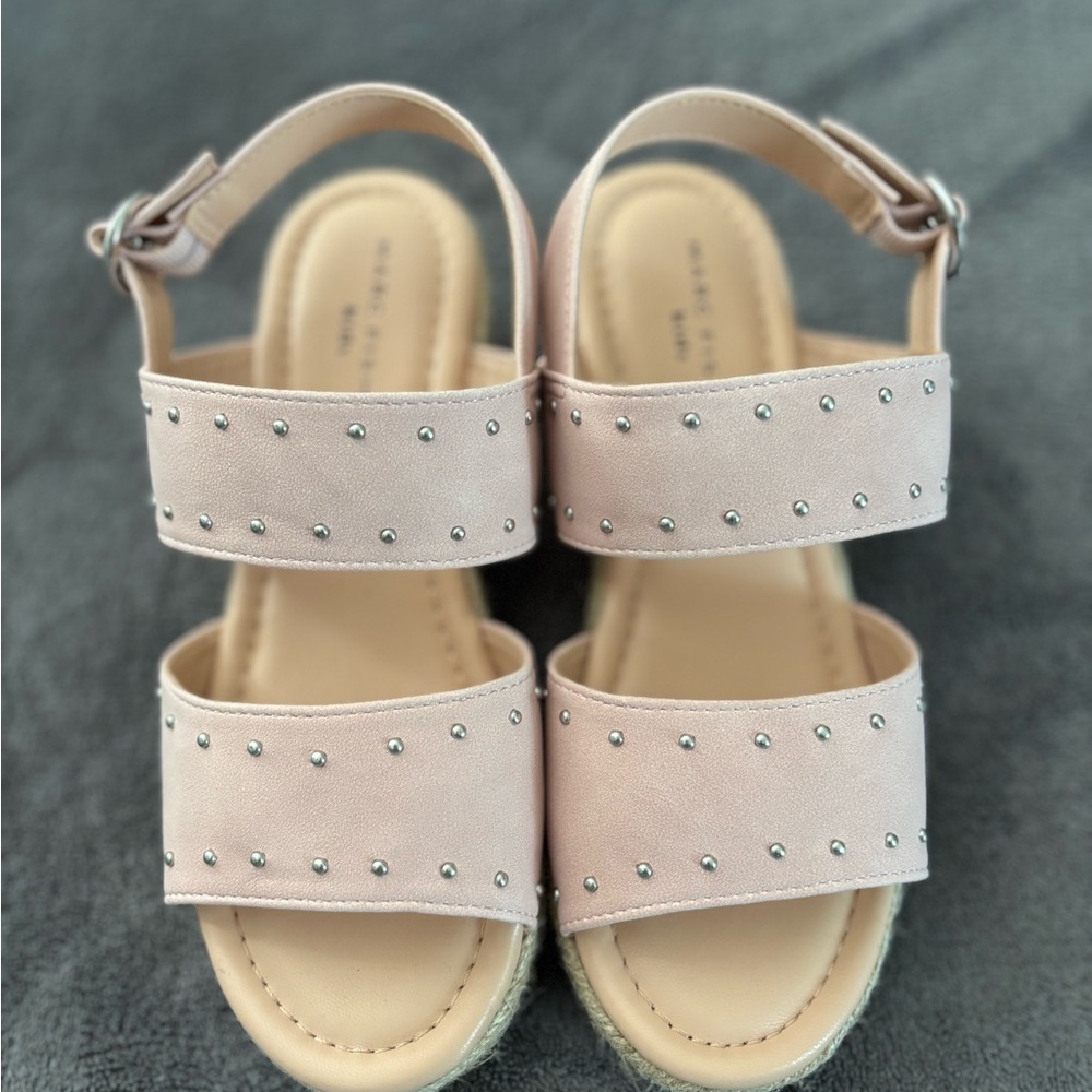 Pink Studded Kids Sandals